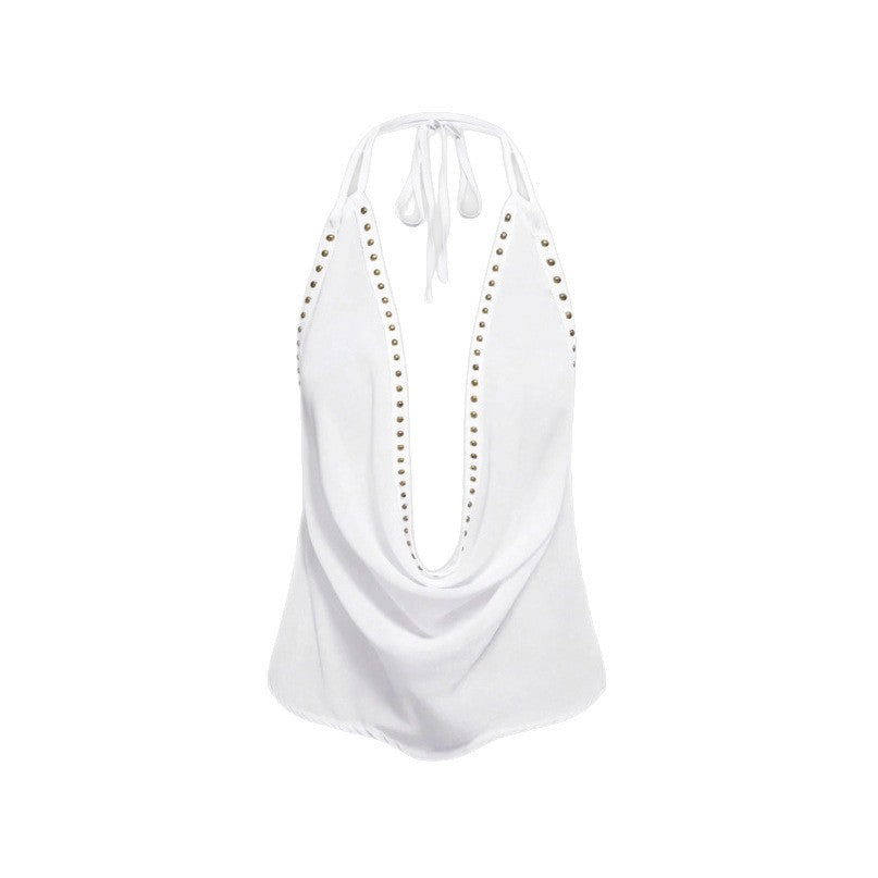 Slim-fit topp med nagler
