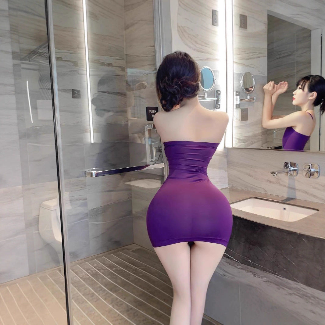 Slim-fit Strappy Bodycon Mini Skirt