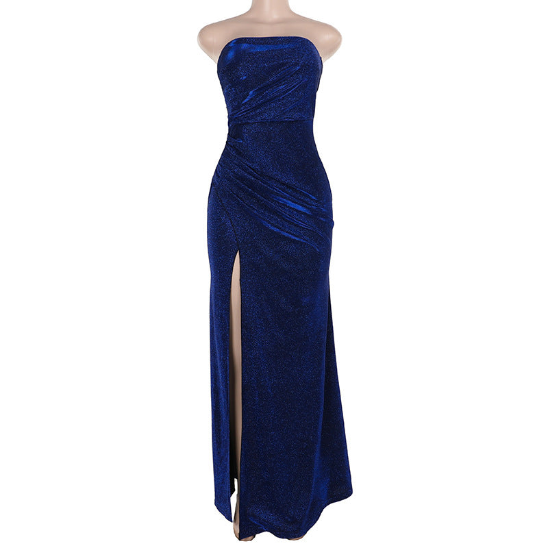 Summer New Style Fashionable Slim-fit Sparkly Tube Dress