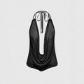 Slim-fit topp med nagler