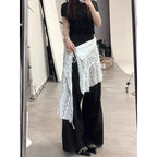 Bandage Dress Hollow Lace Apron Women's Spring New Jacquard Skirt