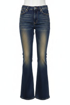 Retro Vasket Flare-jeans med Høy Midje