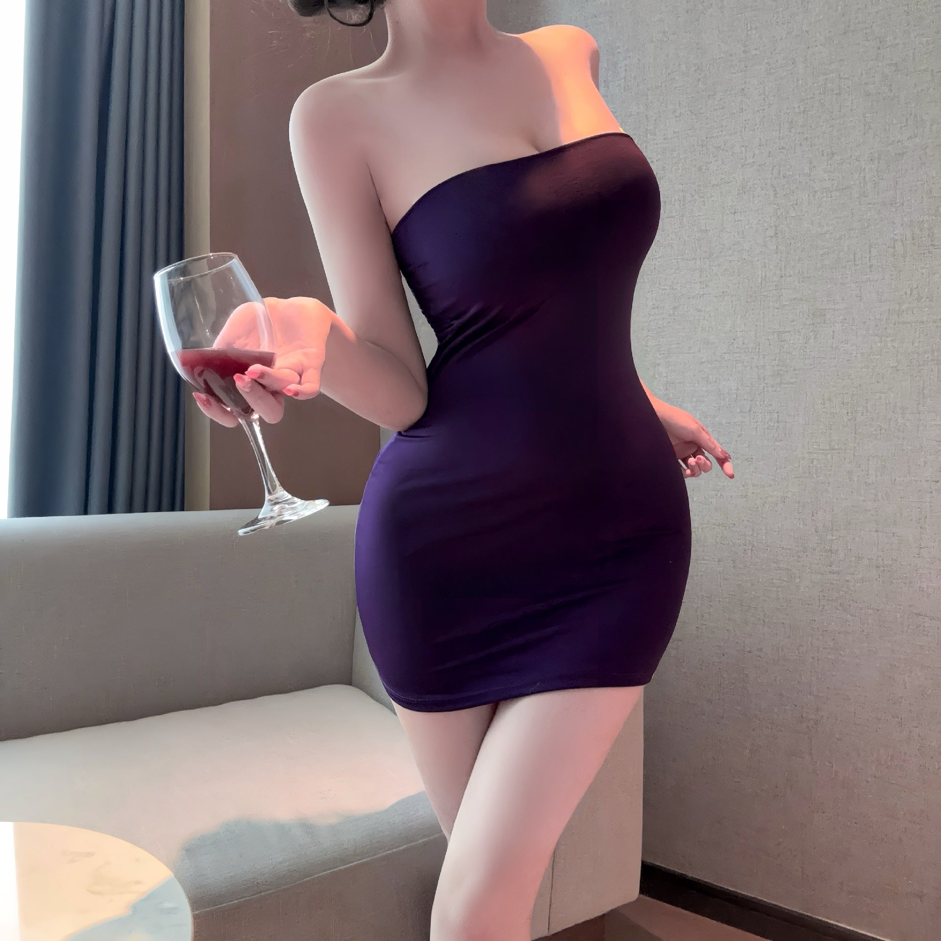 Slim-fit Strappy Bodycon Mini Skirt
