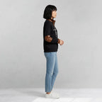 Myk Half-zip Hoodie med Trykk