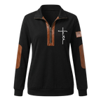 Myk Half-zip Hoodie med Trykk